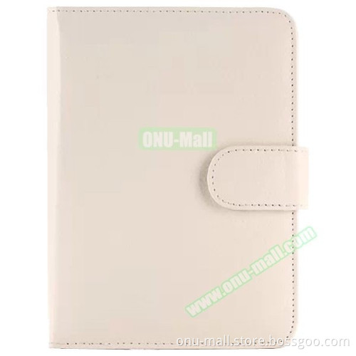 Litchi Texture Magnetic Button Protective Leather Case Cover for Amazon Kindle Paperwhite 2